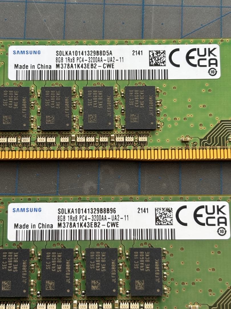 Samsung DDR4-3200 16GB （8GBx2） デスクトップ用