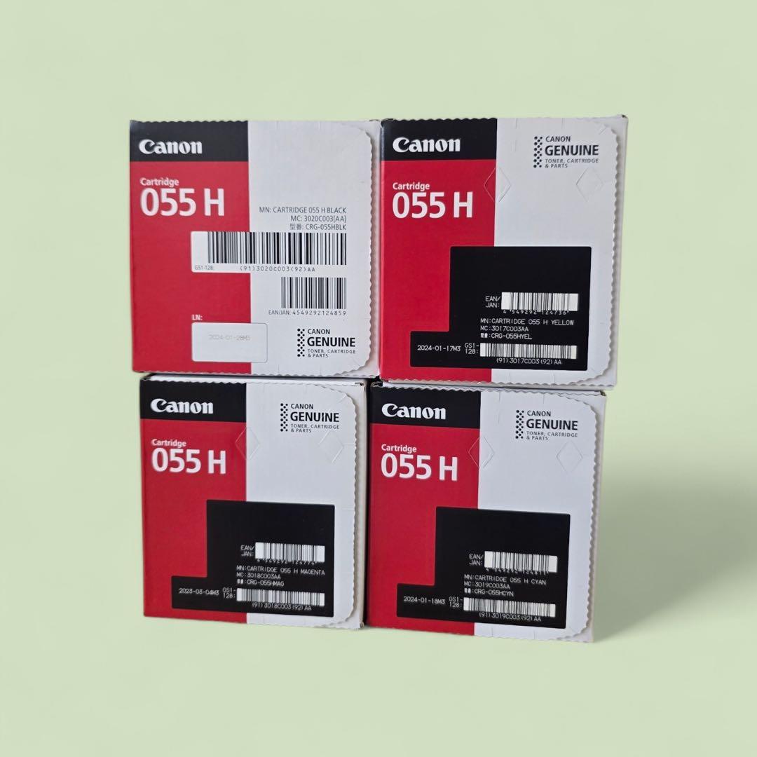 未使用品　①Canon 055 H トナーカートリッジ 4色セット