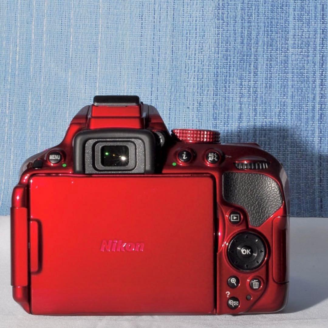✨Wi-Fi搭載モデル！レアカラー✨レッド✨D5300Ｗレンズキット✨
