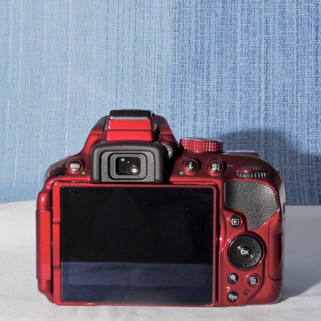 ✨Wi-Fi搭載モデル！レアカラー✨レッド✨D5300Ｗレンズキット✨