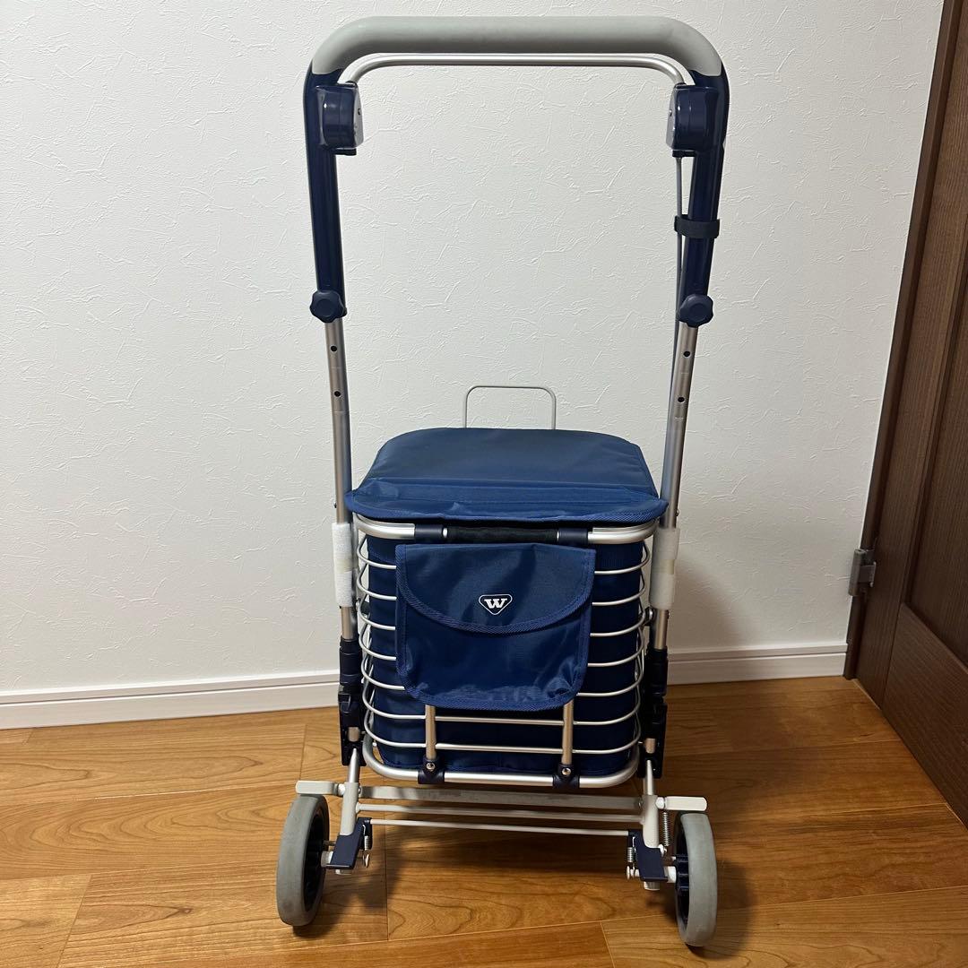 ユーバ産業　シルバーカー ワイヤーカート スワレル バッグ付きAS-0275