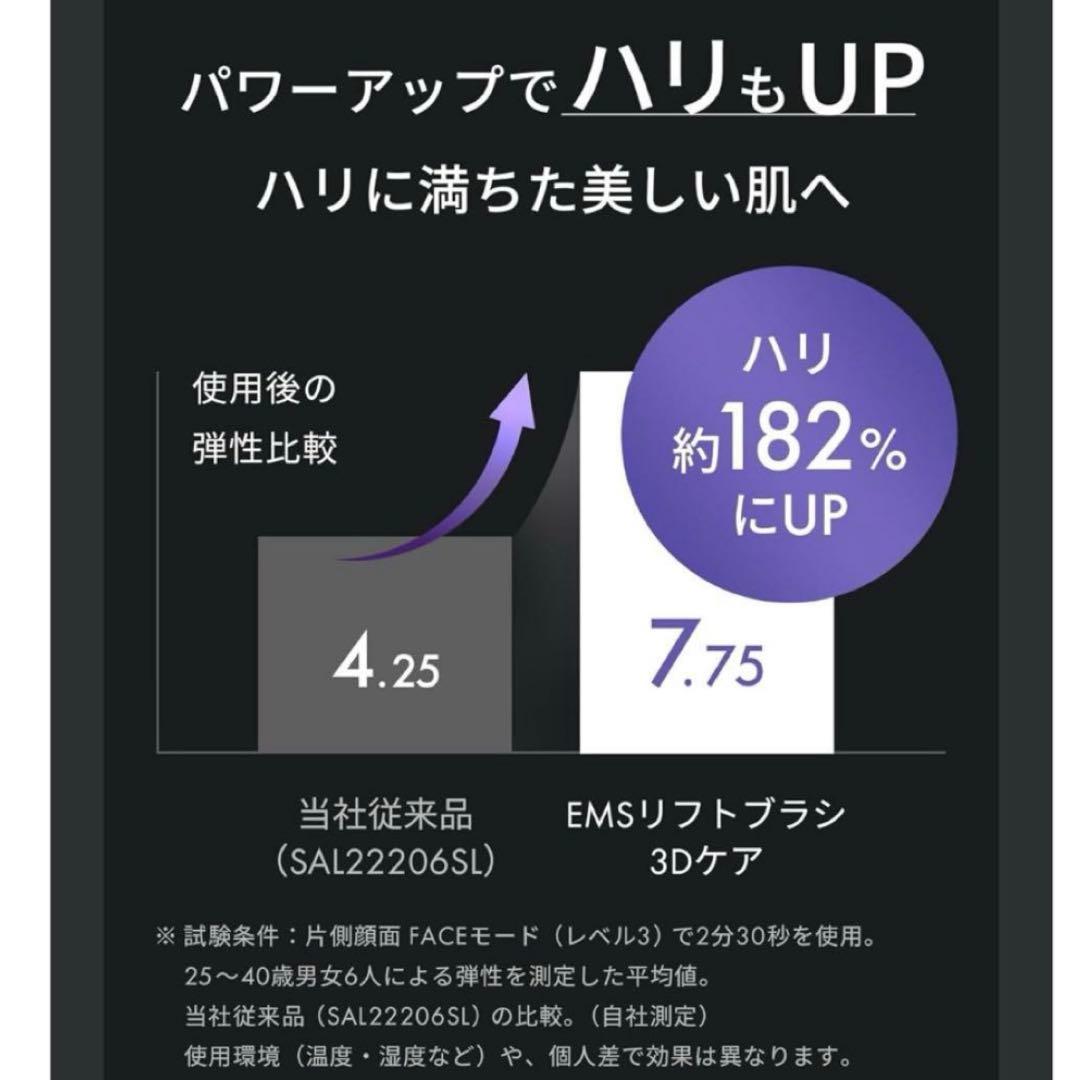 ★最新★サロニア3DケアEMS LIFT BRUSH 頭皮+顔+ボディケア防水