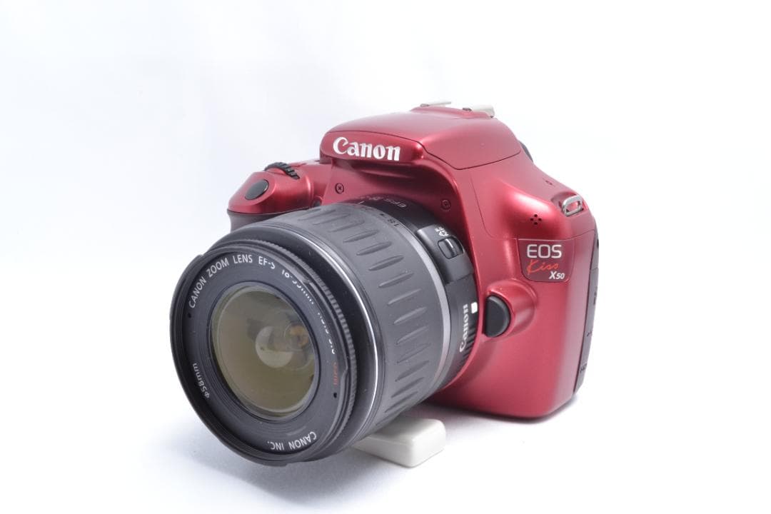 美品✨Canon Kiss X50✨標準レンズ✨初期不良保証✨希少レッドカラー✨
