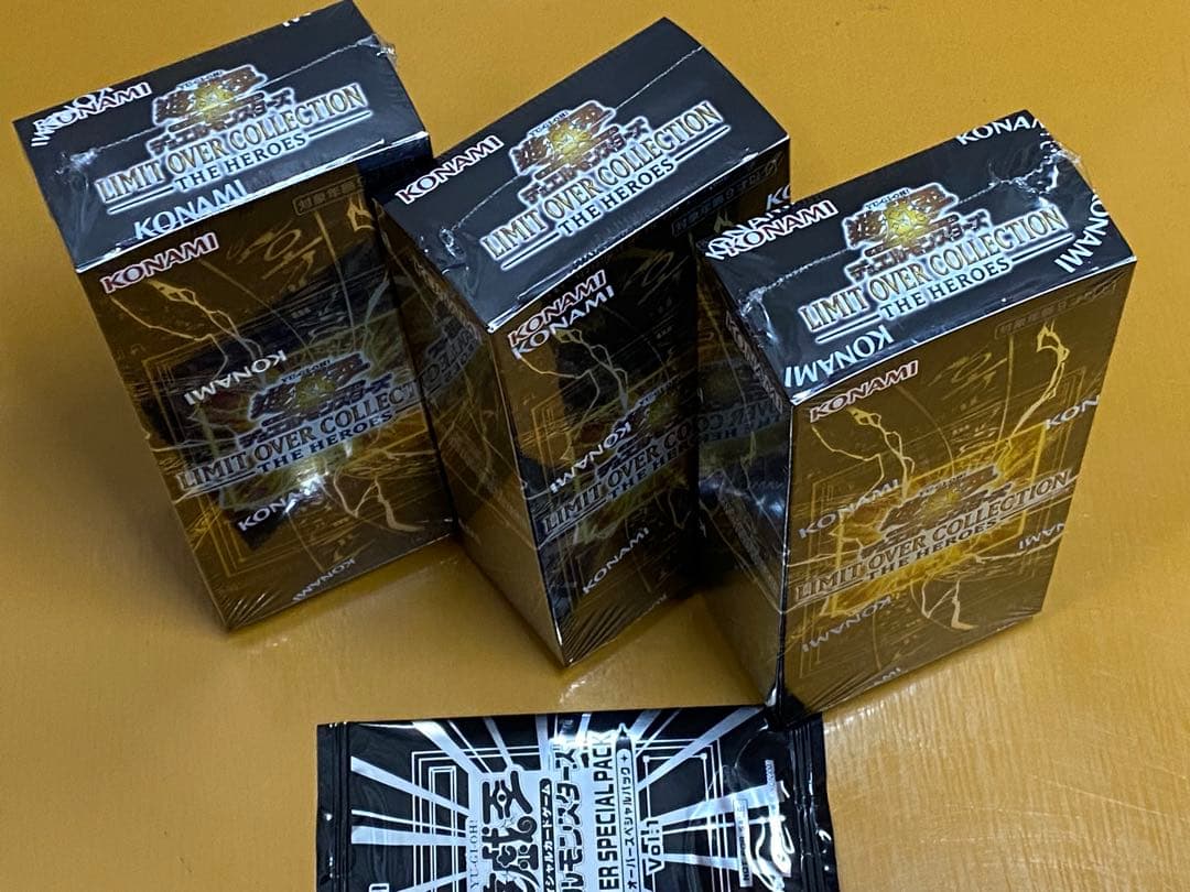 遊戯王 LIMITOVER COLLECTION THE HEROES 3box