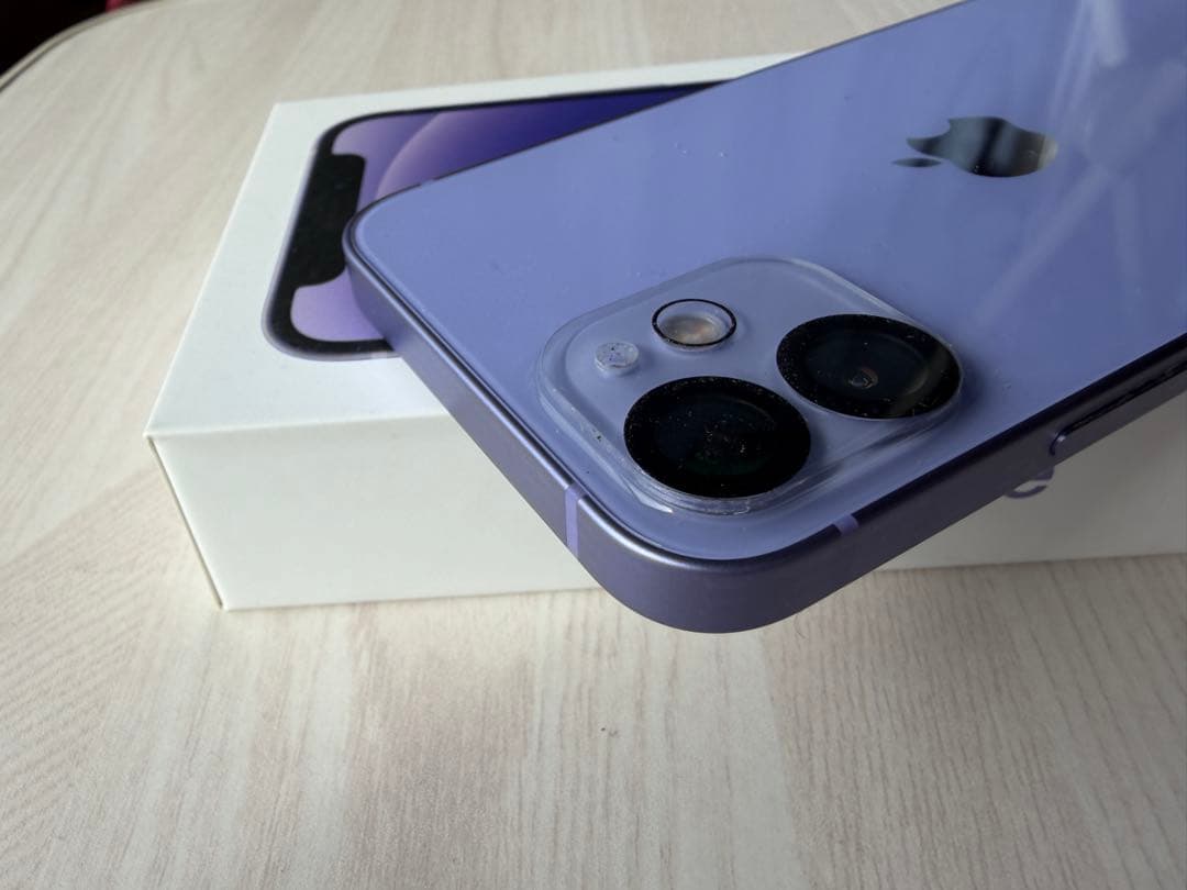 Apple iPhone 12mini 128GB パープル 本体 新フィルム付