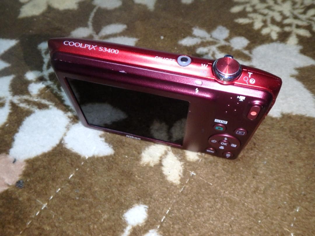 動作品 NIKON S3400 COOLPIX デジタルカメラ 液晶割