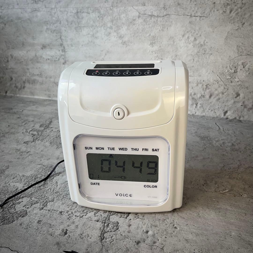 【完動品】Voice VT-1000 タイムレコーダー 本体一式 鍵付き