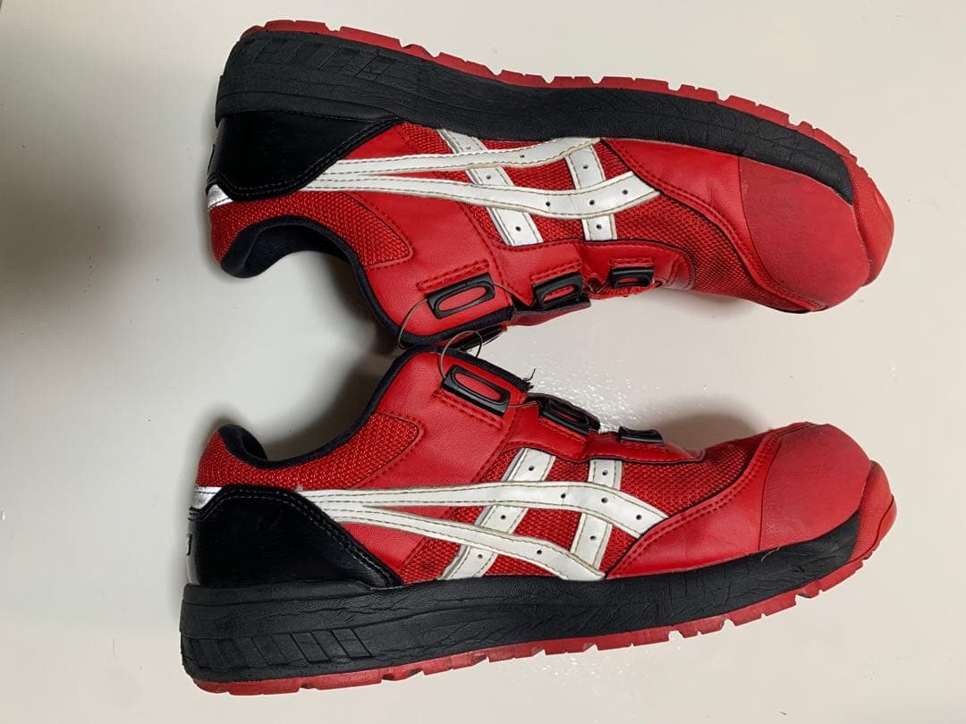 ASICS 安全靴 BOAシステム 赤 27,5cm