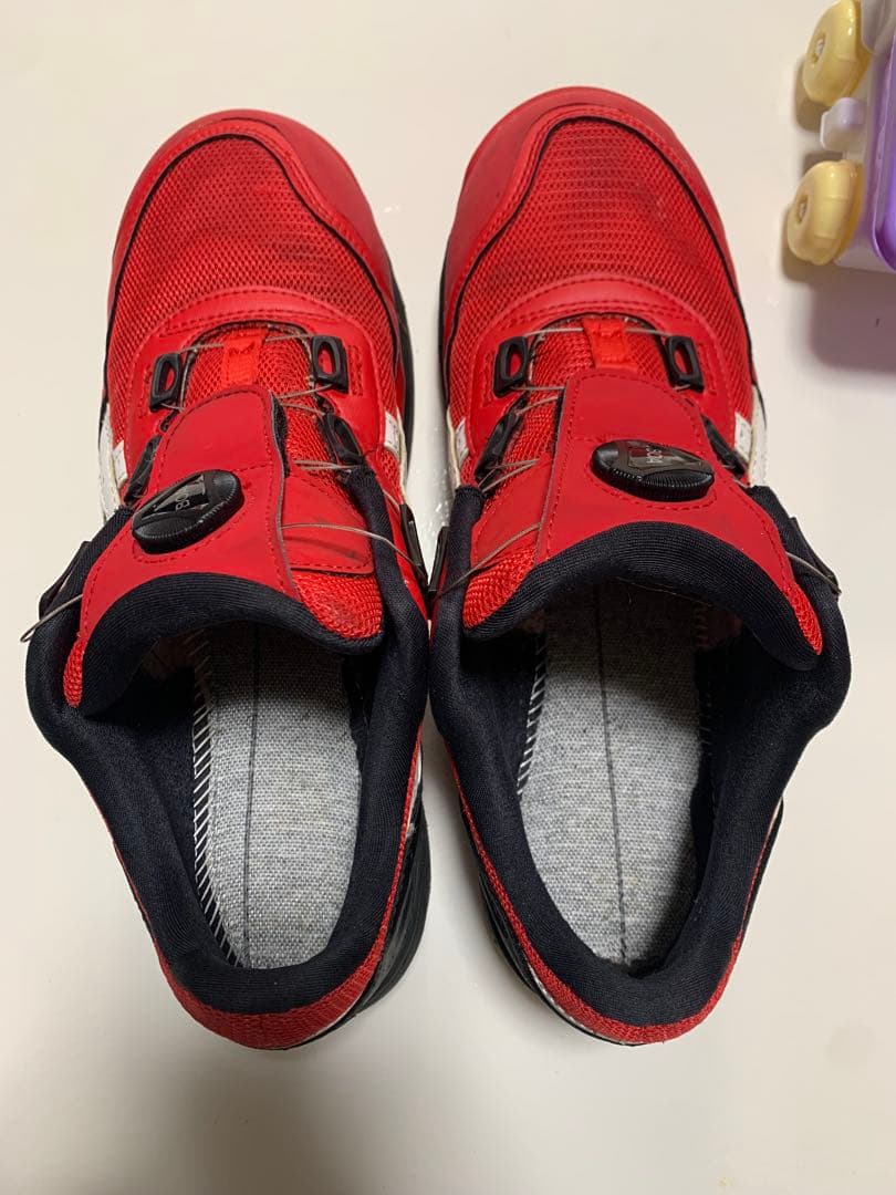 ASICS 安全靴 BOAシステム 赤 27,5cm