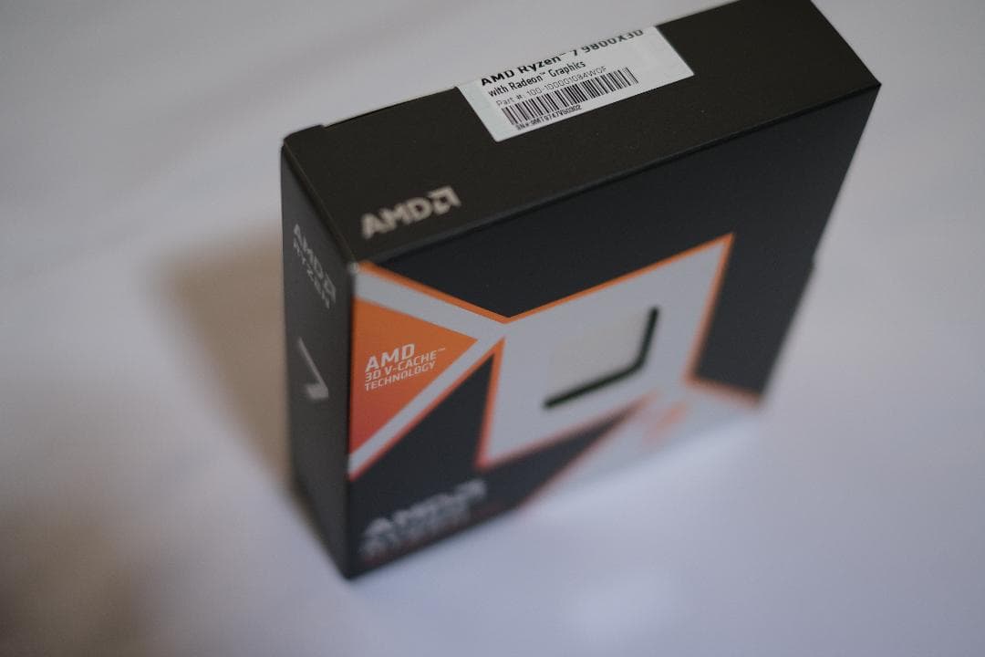 AMD CPU Ryzen 7 9800X3D 未使用未開封