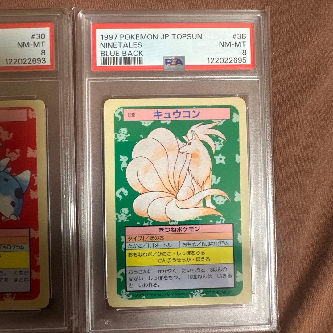 PSA8 【連番 】 ドククラゲ　カモネギ　青裏 トップサン ポケモンカード