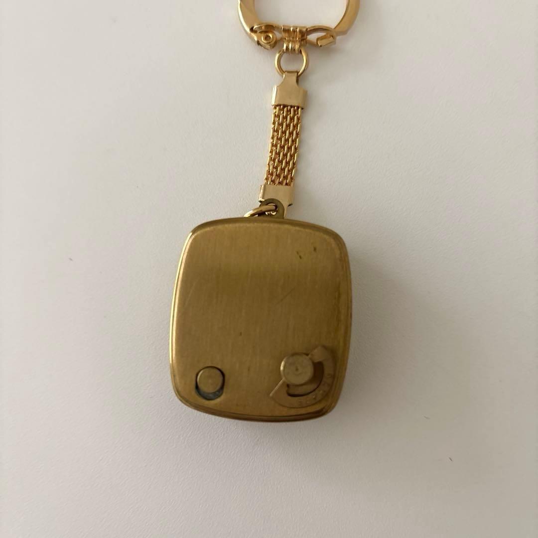 【未使用】SANKYO製彫金アンティーク　オルゴール　キーホルダー　昭和レトロ