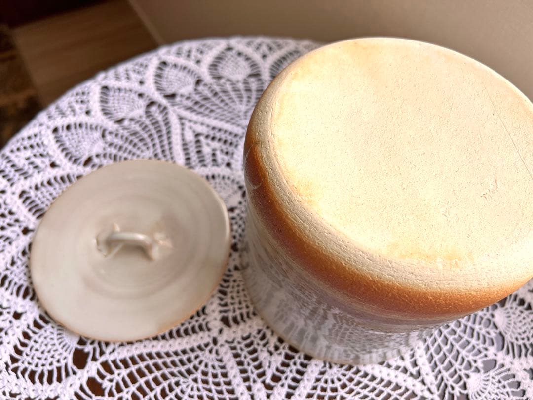 ⭐️萩焼 水差 窯元松籟庵 城山 渡辺城山作 共箱入