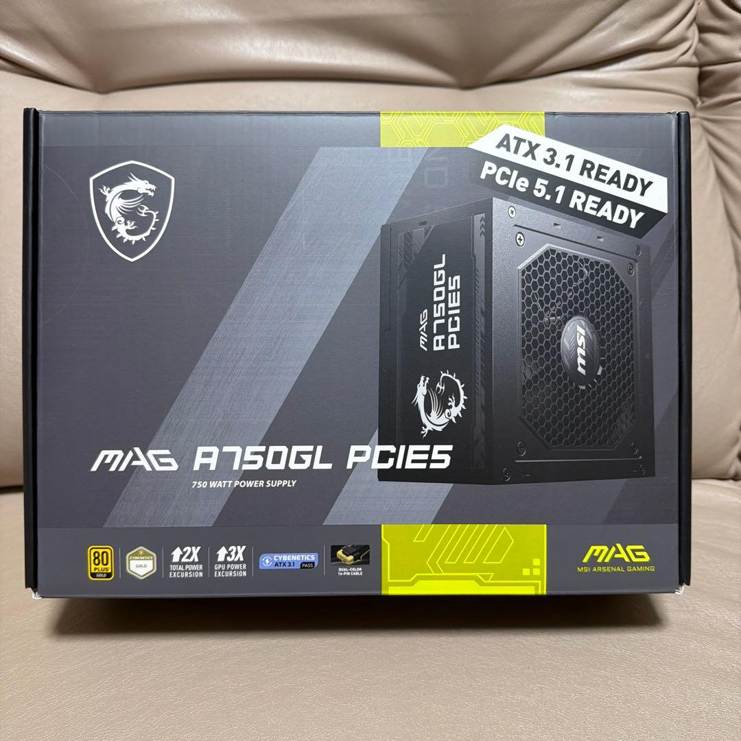 MSI MAG A750GL PCIEs 750W 電源ユニット