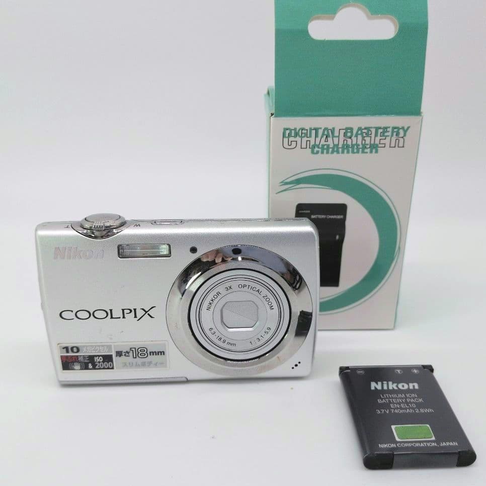 【動作品】Nikon COOLPIX S220 シルバー デジカメ コンパクト
