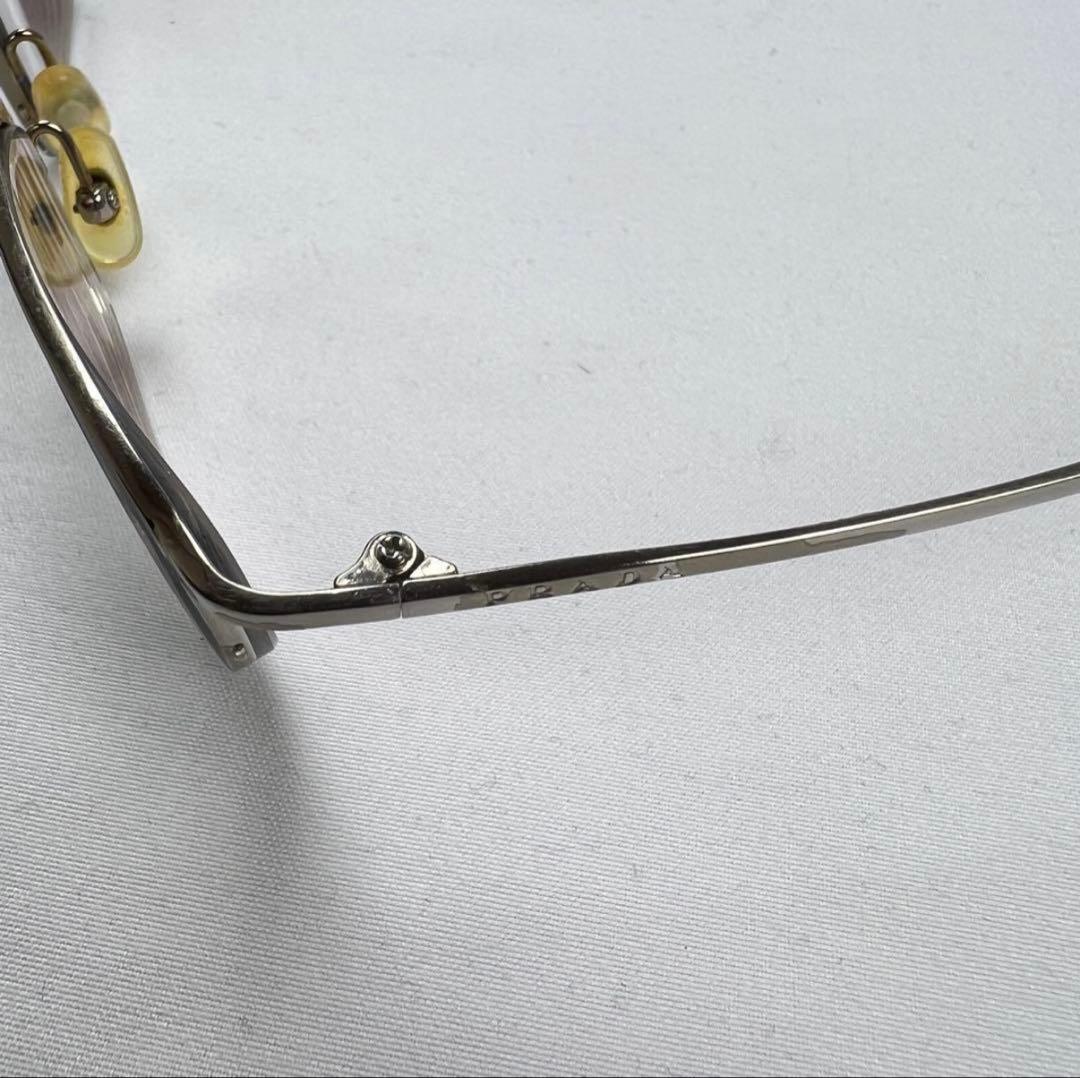 メガネ・老眼鏡 Archive PRADA halfrim eye glasses silver