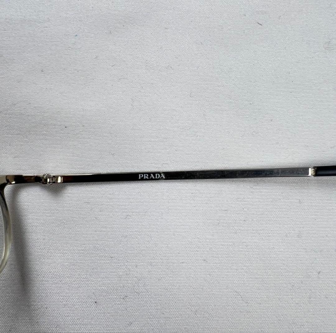 メガネ・老眼鏡 Archive PRADA halfrim eye glasses silver