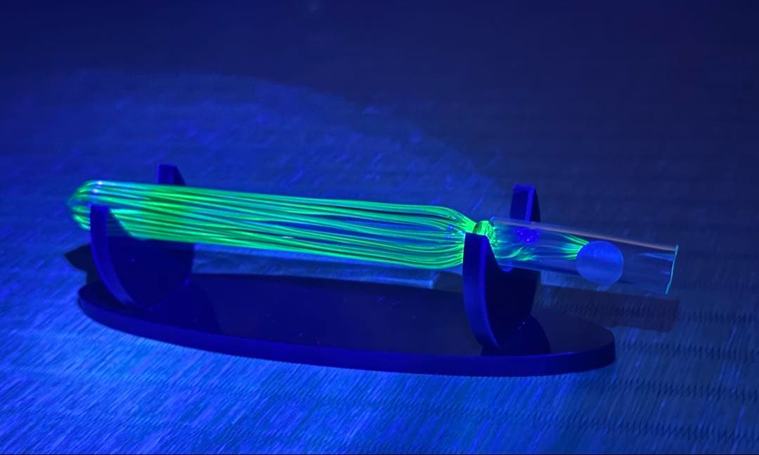 HASE硝子　ガラスペン　ストライプショート　ギルティ　黄色