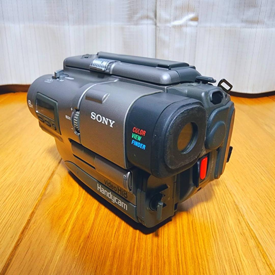 【動作確認済】SONY 高画質 Hi8 ビデオカメラ ACアダプタ セット