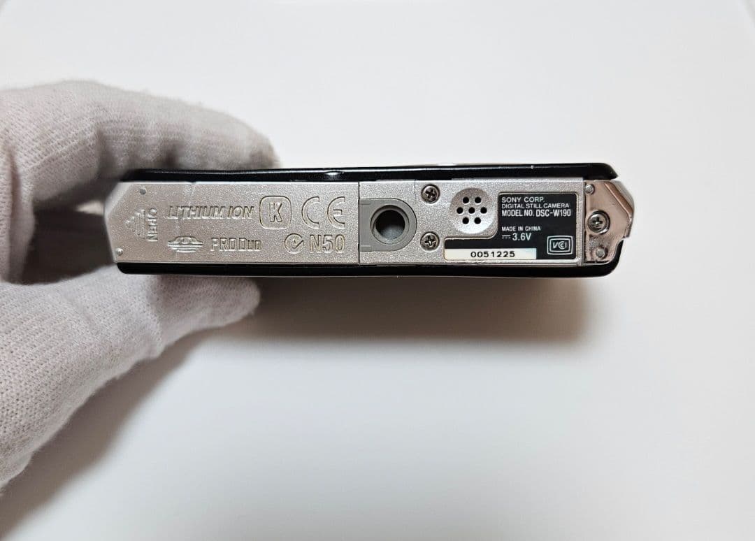 ✨SONY Cyber−Shot DSC-W190 デジカメ 黒 純正バッテリー