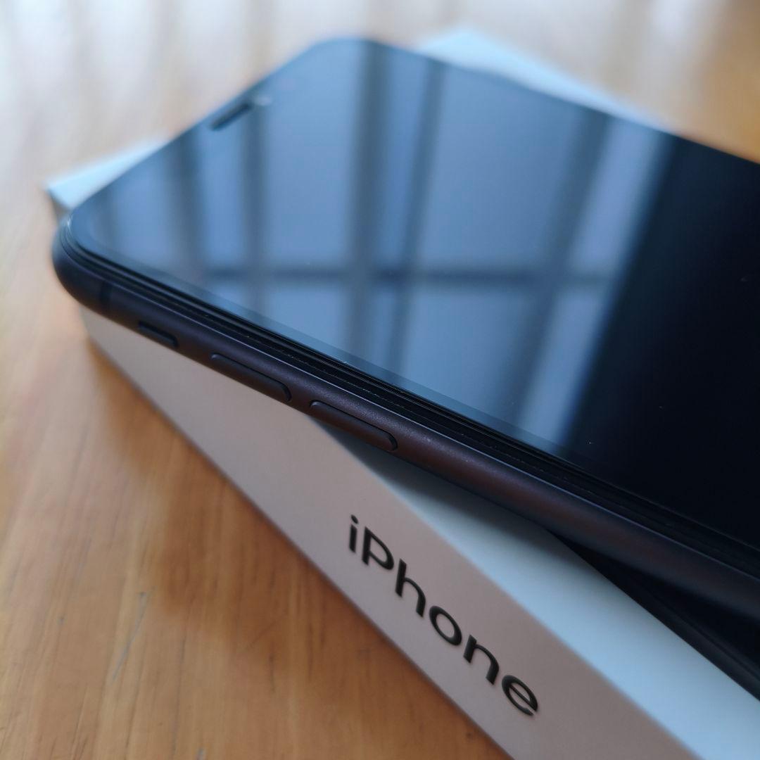 iPhone11 128GB ブラック SIMフリー 箱あり 画面割れなし