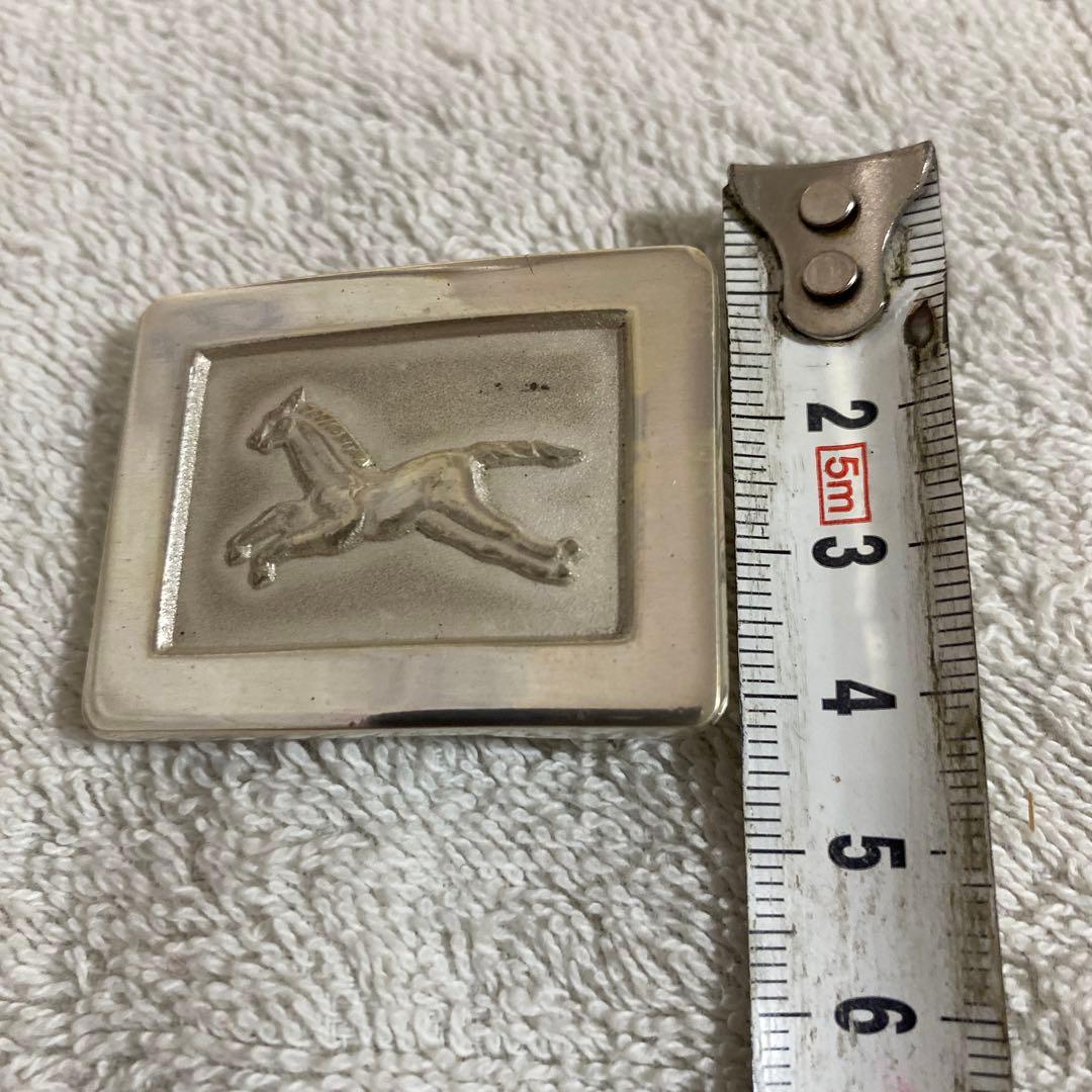 E–2 純銀製　ベルトバックル　装飾品　アンティーク　ファッション　雑貨　工芸品