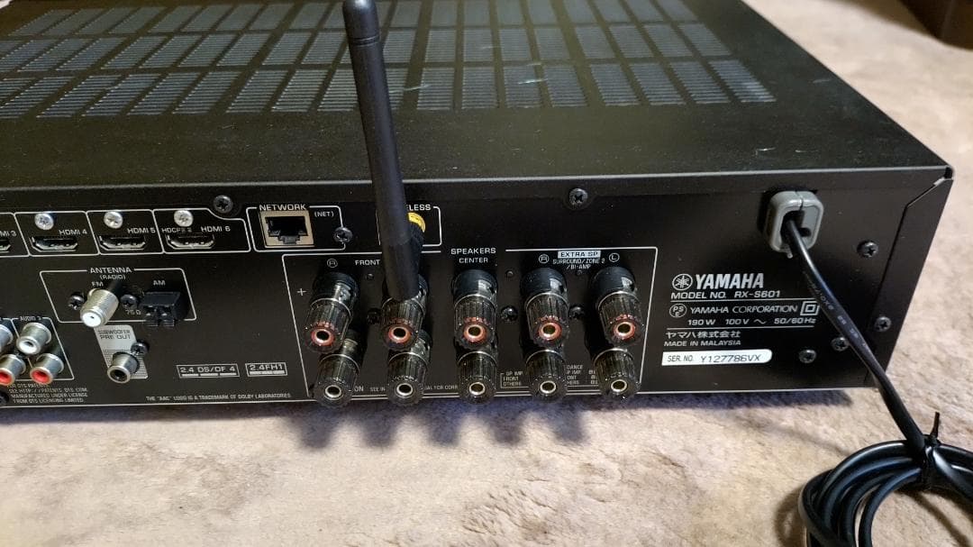 YAMAHA　RX-S601　薄型・5.1chAVアンプ　快調動作　リモコン付き