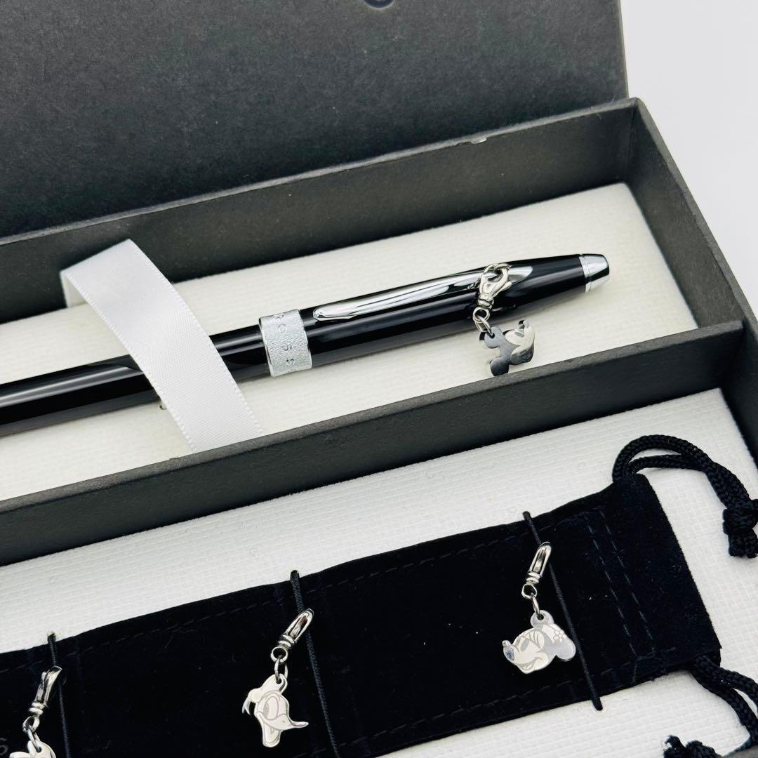極美品】 クロス ディズニー ミッキー チャーム ボールペン 替芯 筆記具 希少