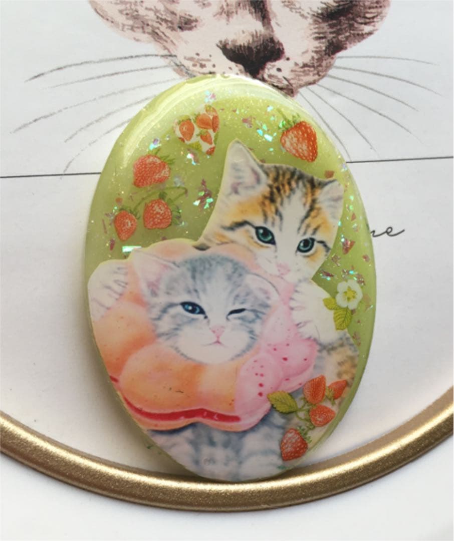レジンヘアゴム♡ドーナツ猫ちゃん・再販不可