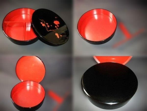 万恵 盛器 加伏葢 梅 蒔絵 平安堂 山田漆器店 天然木 本漆器 共箱