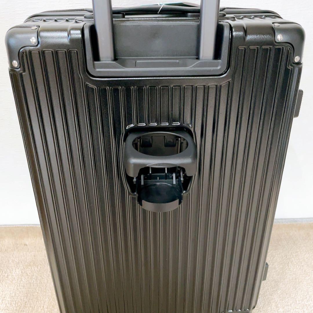 スーツケース ファスナー式 キャリーバッグ 拡張USB充電 70L 黒 TSA