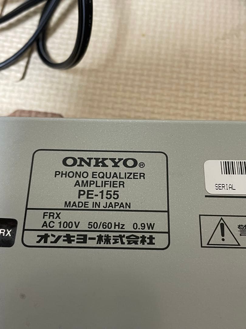 【美品】ONKYO MMカートリッジ フォノイコライザー PE-155