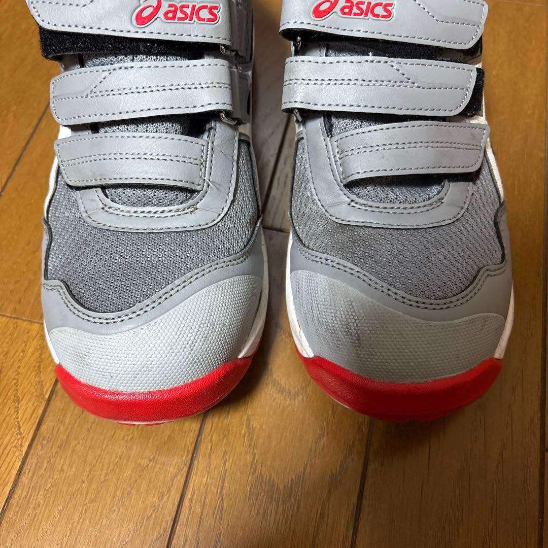 ASICS 安全靴 ベルクロ グレー