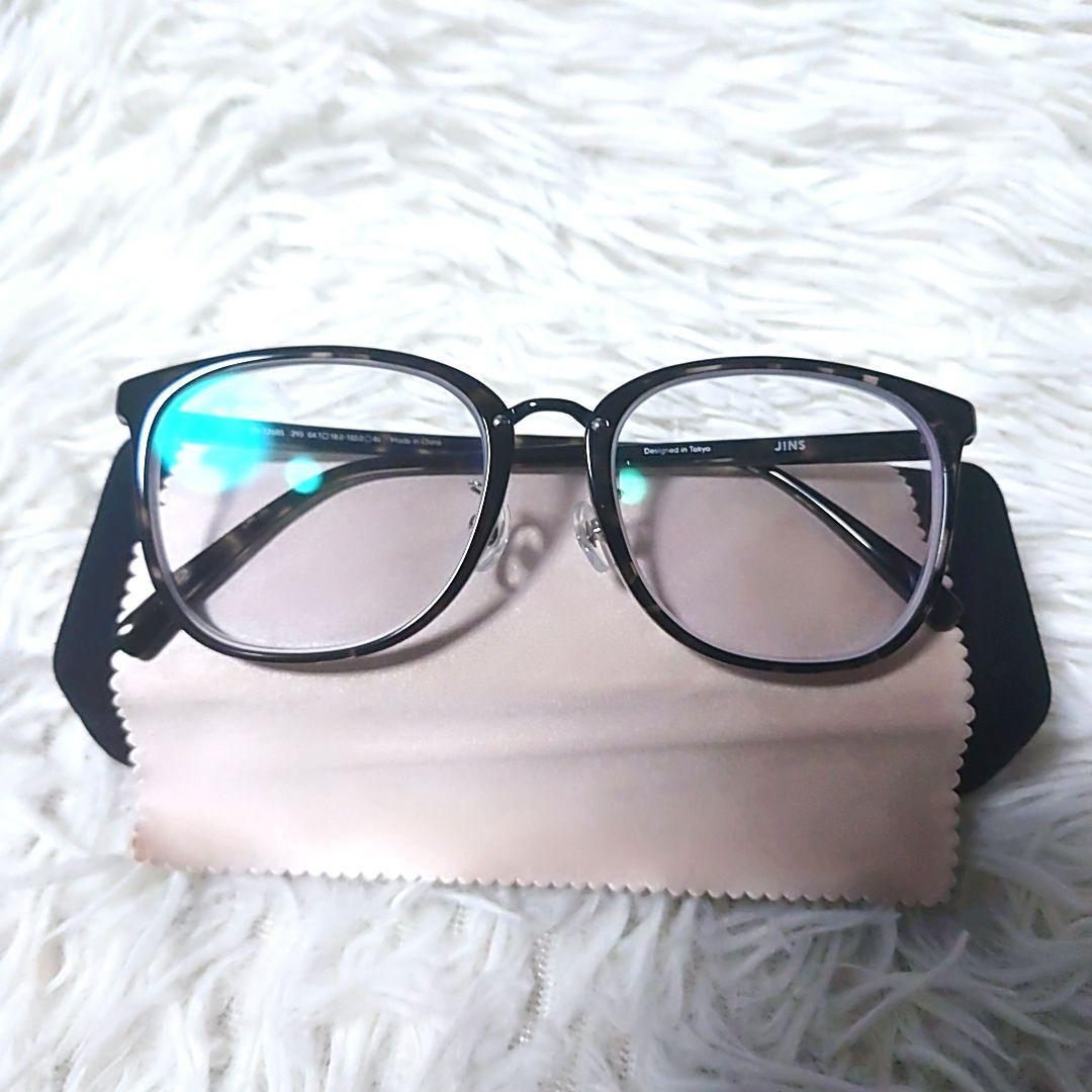 新品 未使用 ✨️ JINS ウェリントン べっ甲柄 右-4.75 左-5.25