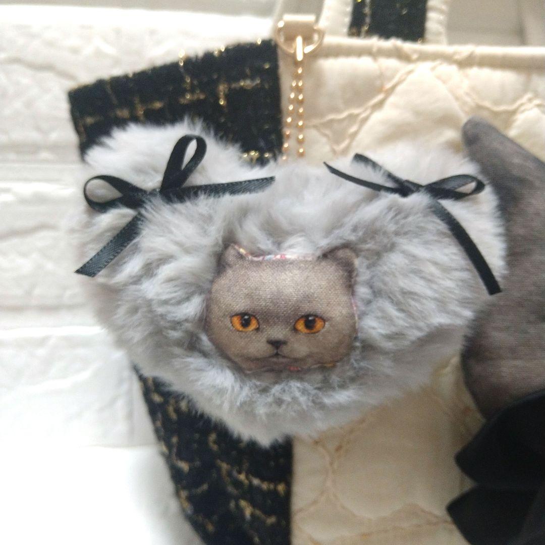 ゆ*ら様 コヤンイサムチョン☆ころりんトートバッグ　ハート刺繍＆ツイード黒　ラブ
