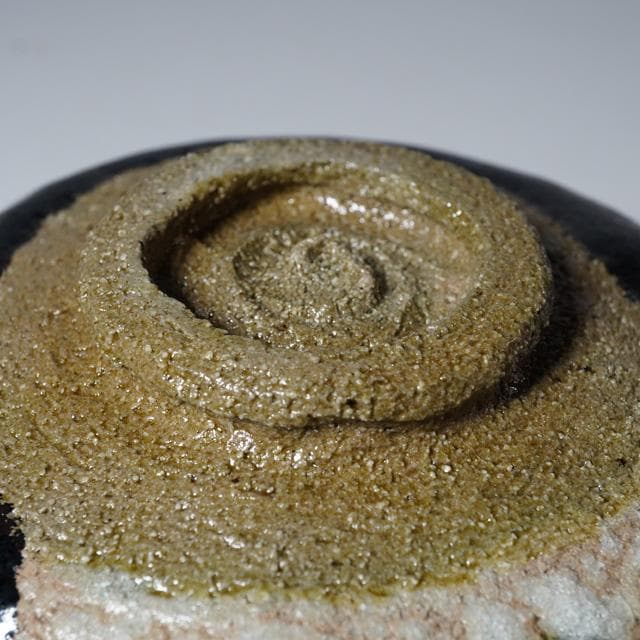 佐々木輝夫　織部写茶碗　共箱　茶道具　楽焼　抹茶碗　虚室