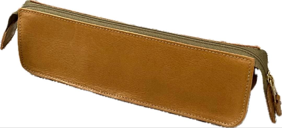 美品　IL BISONTE イルビゾンテ　レザー　ペンケース　筆箱　ブラウン