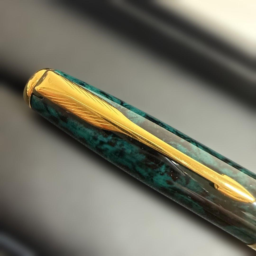 PARKER パーカー 万年筆 ソネット パターンラック グリーン 18K/M