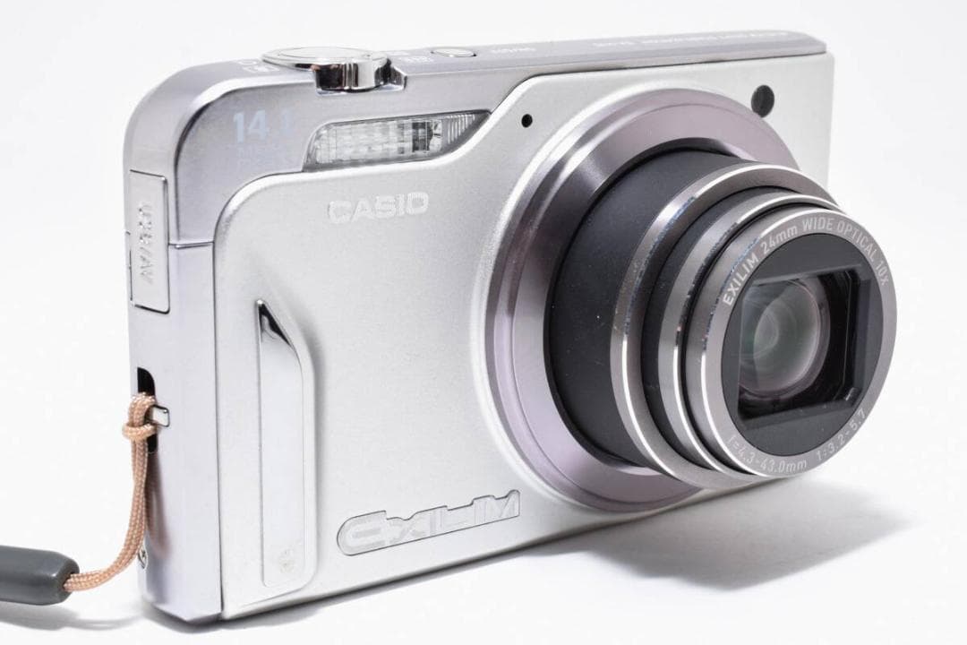 極美品 カシオ　CASIO EXILIM EX-H15 シルバー ＃A411