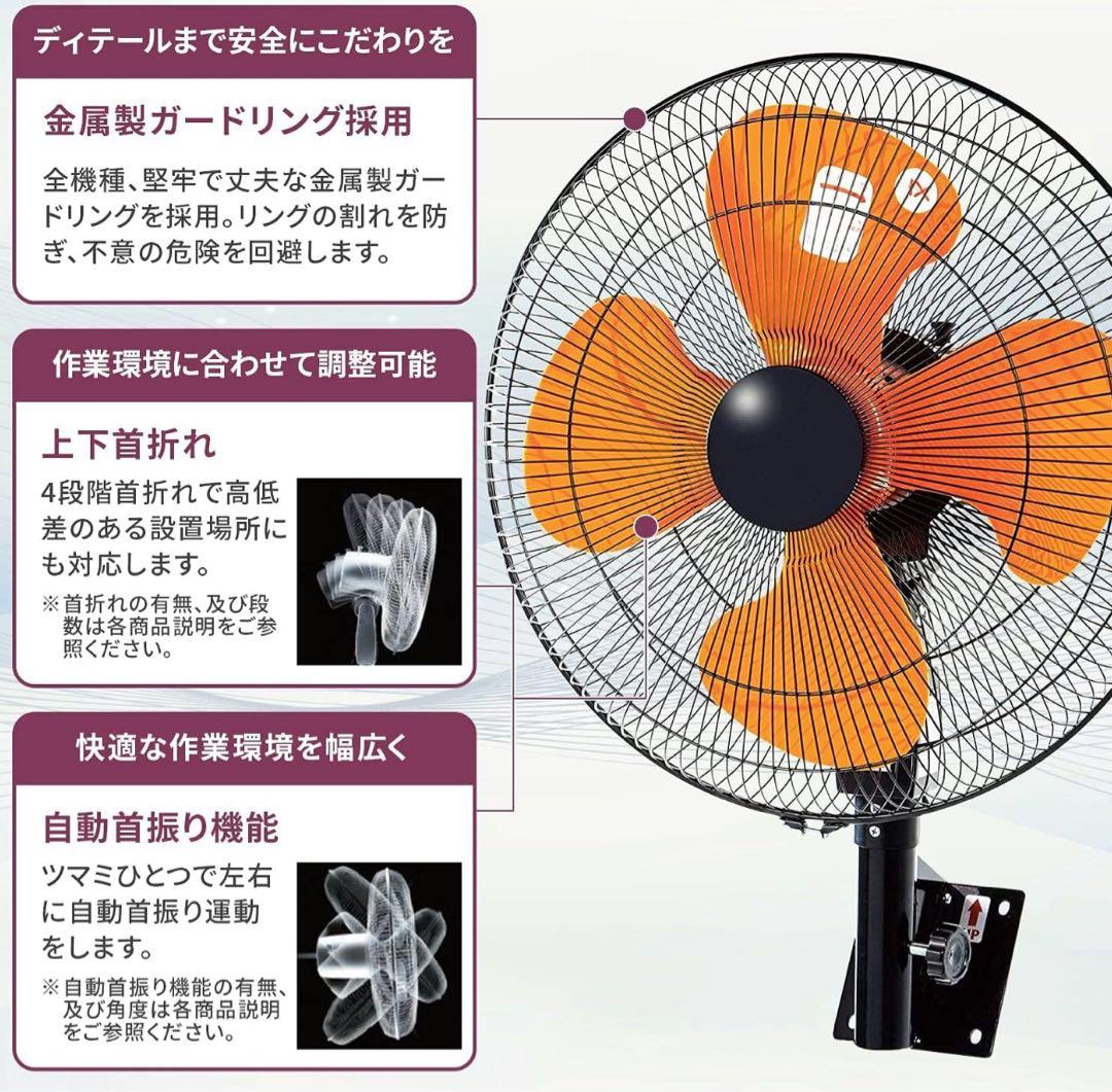 NAKATOMI 45cm 壁掛け型業務用扇風機 QZW-45