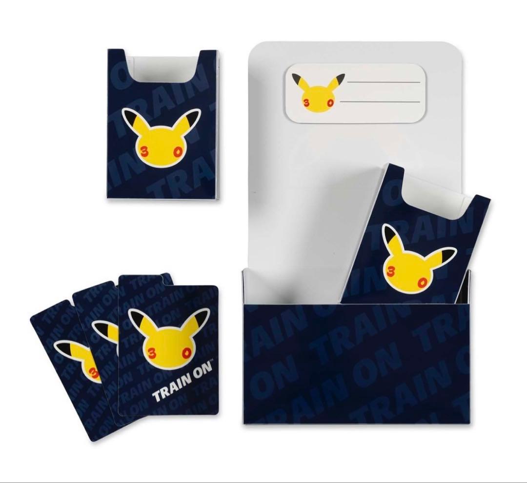【海外ポケモンセンター限定品】ポケモンカード　30周年記念　サプライ3点セット