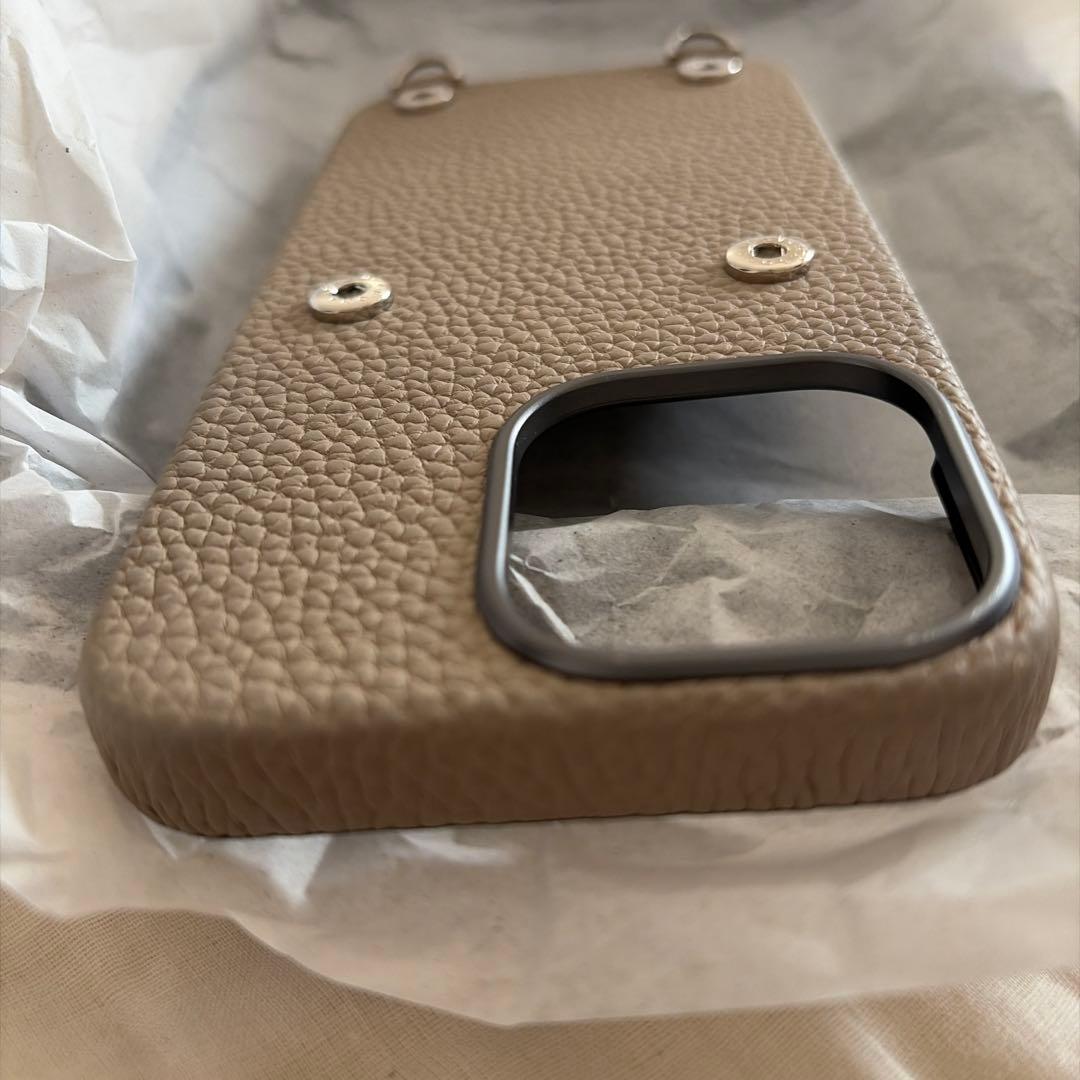 Bonaventura iPhoneケース 15プロマックス専用　グレージュ