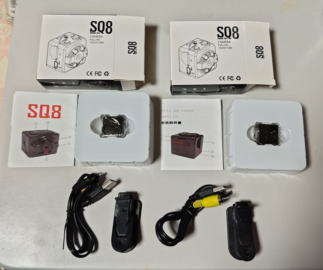 【新品】SQ8 Mini DV 小型カメラ フルHD 1920x1080 2台
