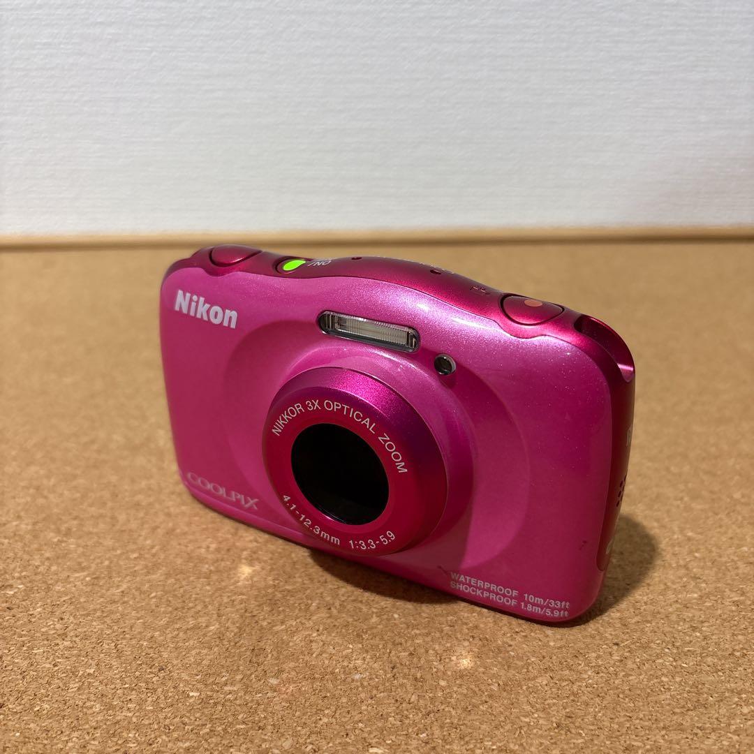 【美品】Nikon ニコン　COOLPIX W100 防水　ピンク