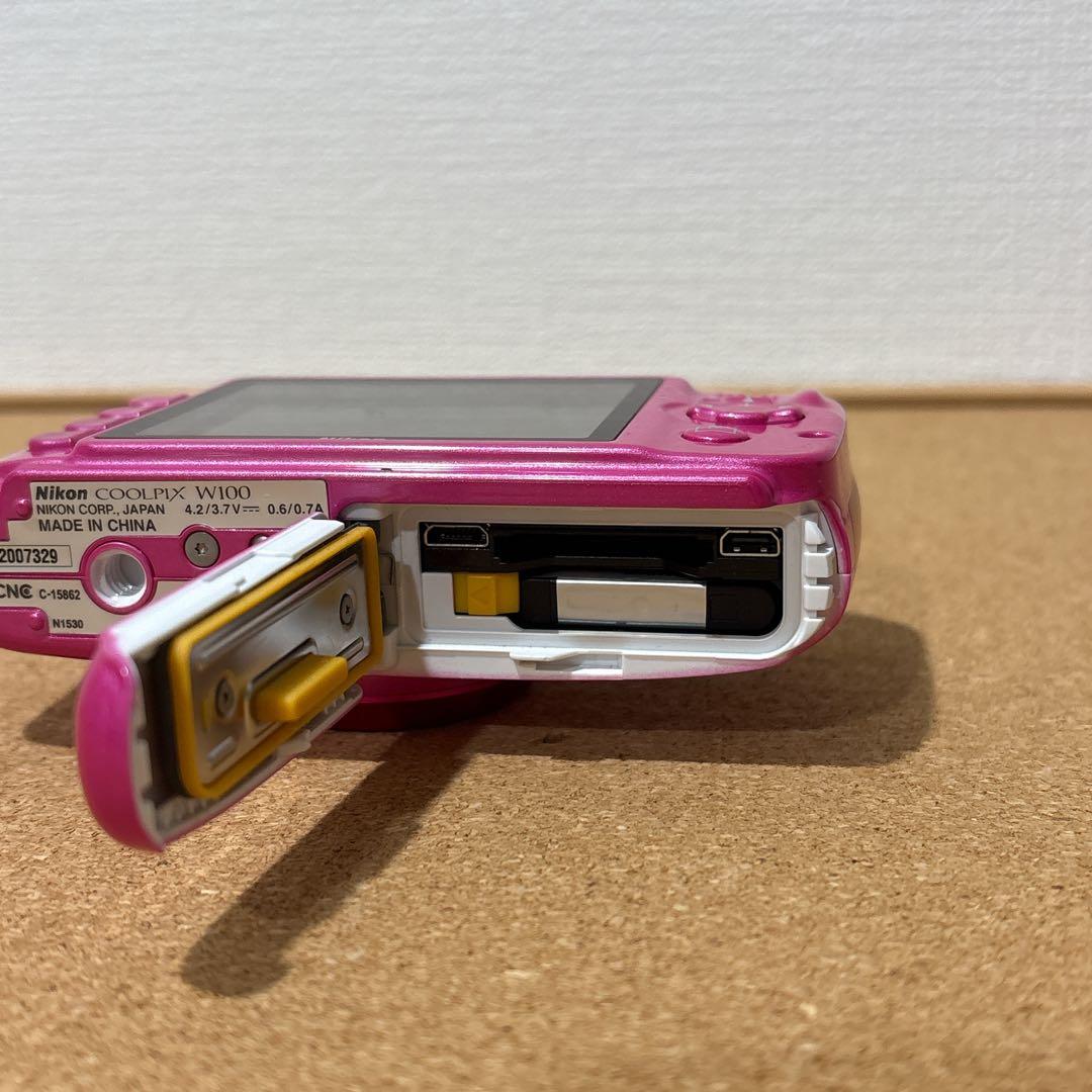 【美品】Nikon ニコン　COOLPIX W100 防水　ピンク