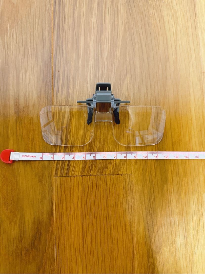 ◯クリップオン2X眼鏡拡大鏡、ハンズフリークリップ&フリップアップ虫眼鏡 ルーペ