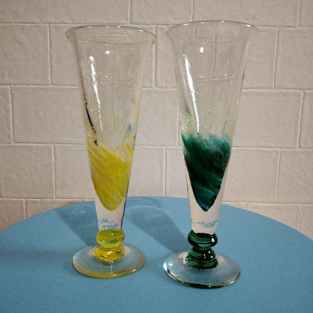 琉球グラス　シャンパングラス