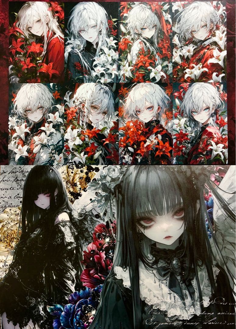 ニャム ONLYONE様 デザインペーパー コラージュシート