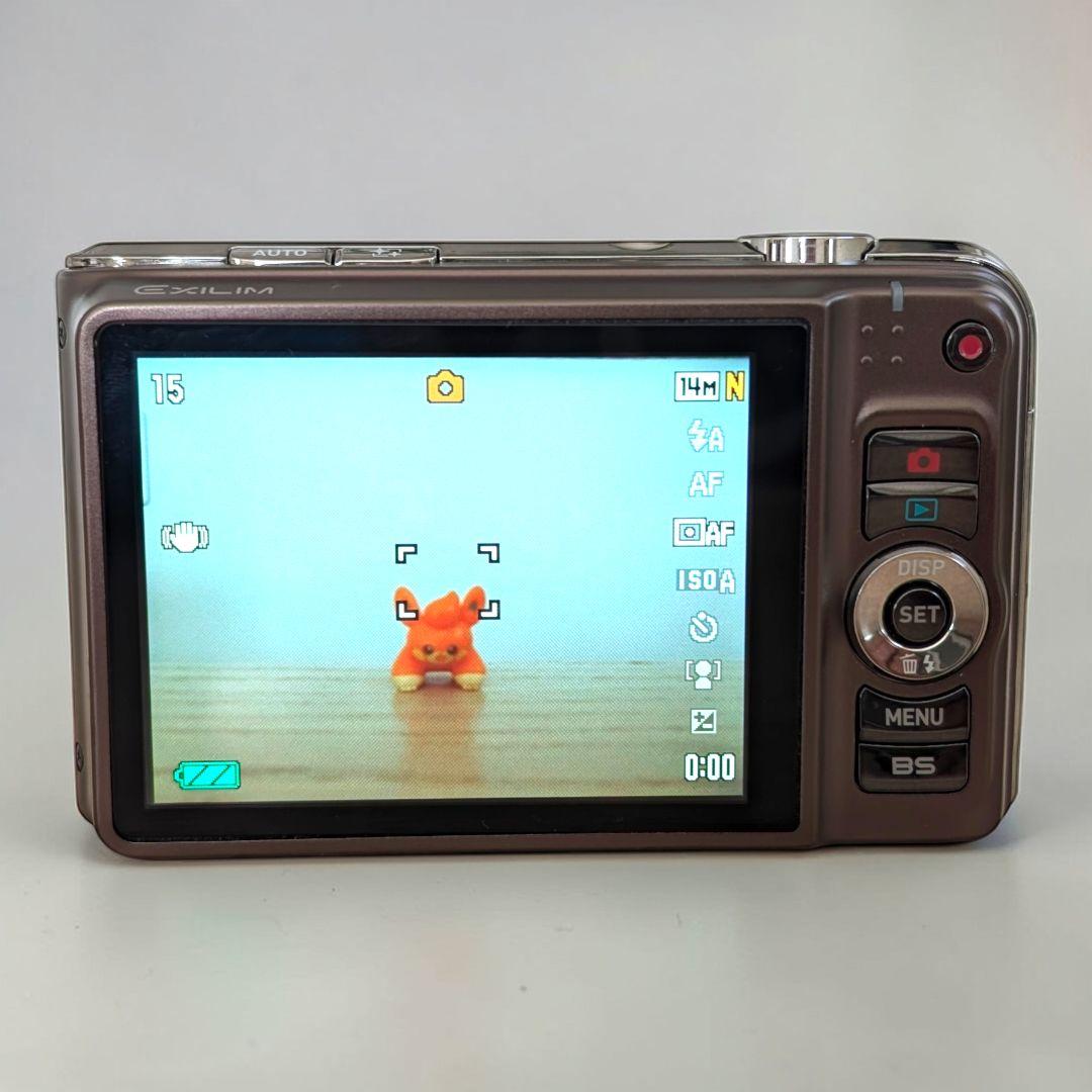 美品 動作確認済 CASIO EX-H15 デジカメ ブラウン 充電器 バッテリ