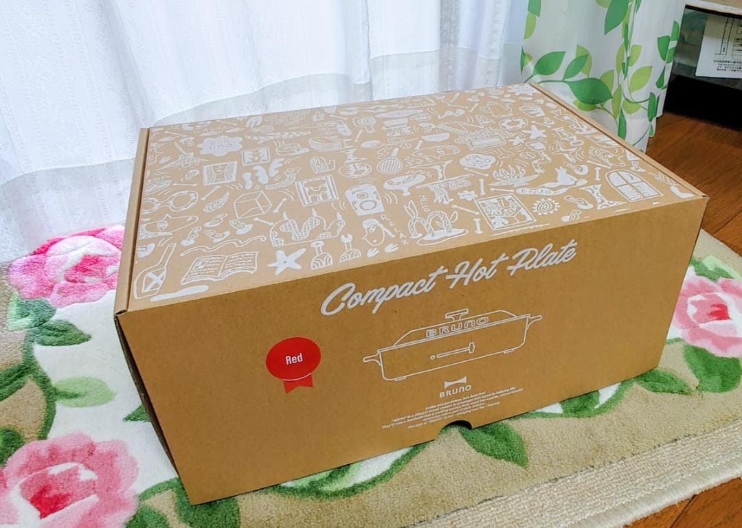 【新品未使用品】BRUNO コンパクトホットプレート 　たこ焼きプレート付き